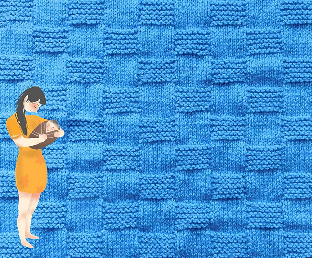 Easy Basketweave Baby Blanket