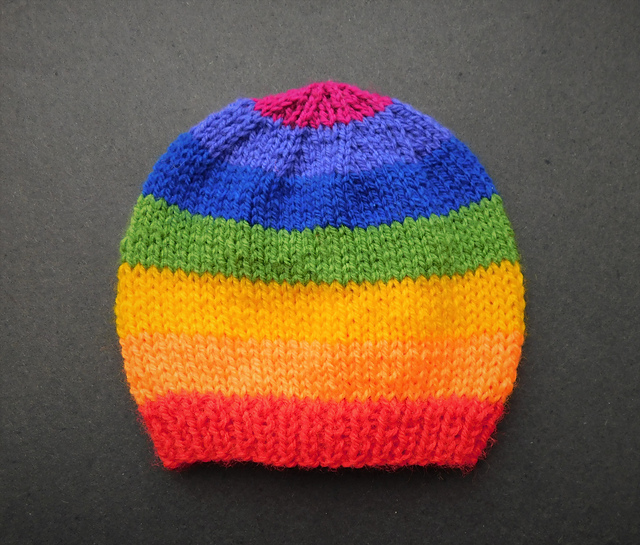 Rainbow of Hope Baby Hat