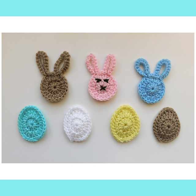 Easter Bunny & Easter Egg Appliques