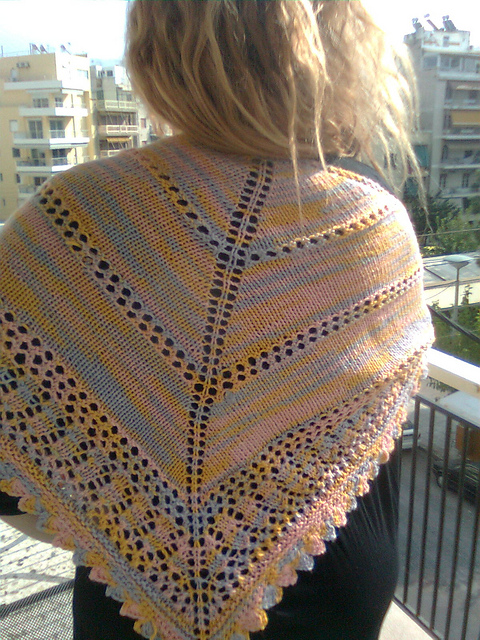 The Marshmallow Candy Shawl