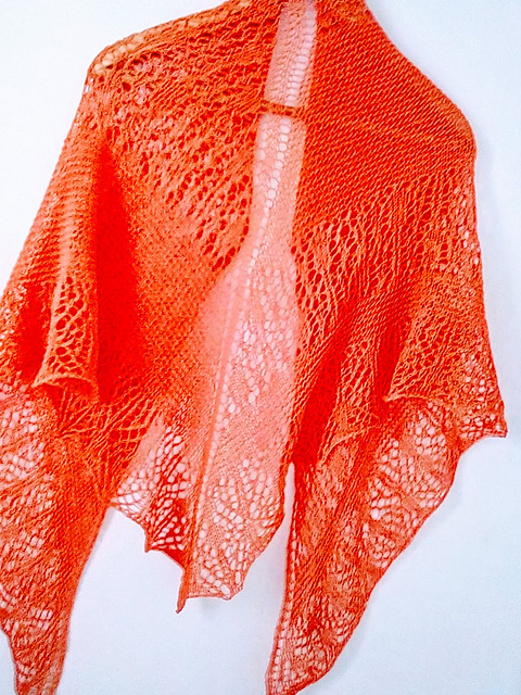 Cantaloupe Pink Shawl