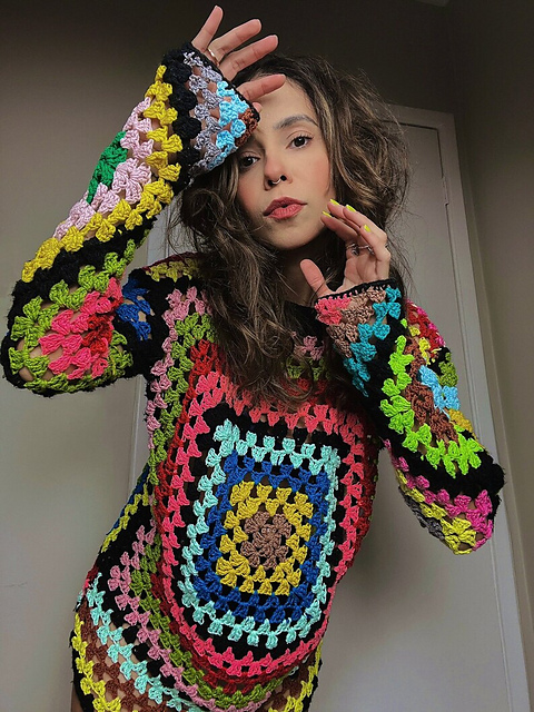 Granny Square Dress