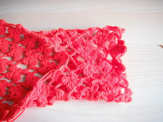 Red flower bolero