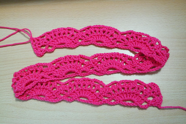 crochet shell bolero