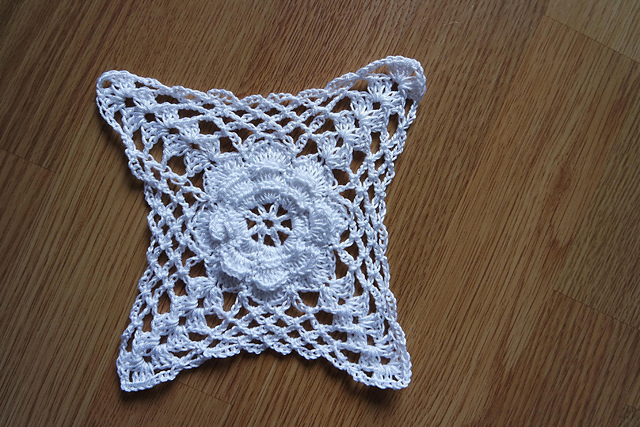 crochet top with roses