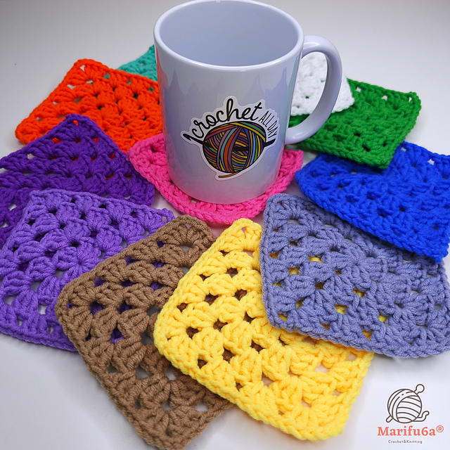 Traditional Granny Square Coaster