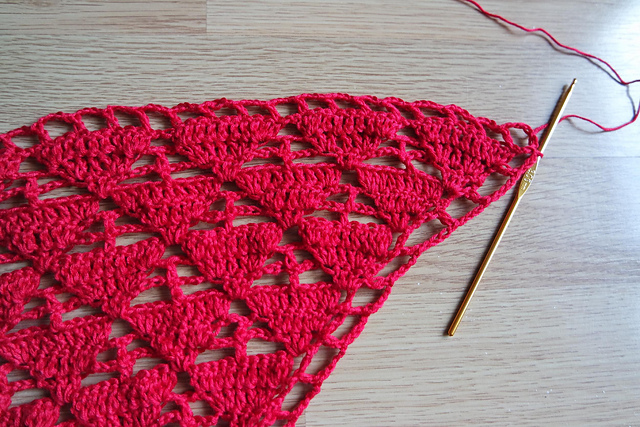 Red Triangle Shawl