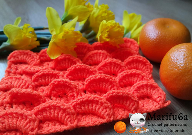 orange 3D blanket