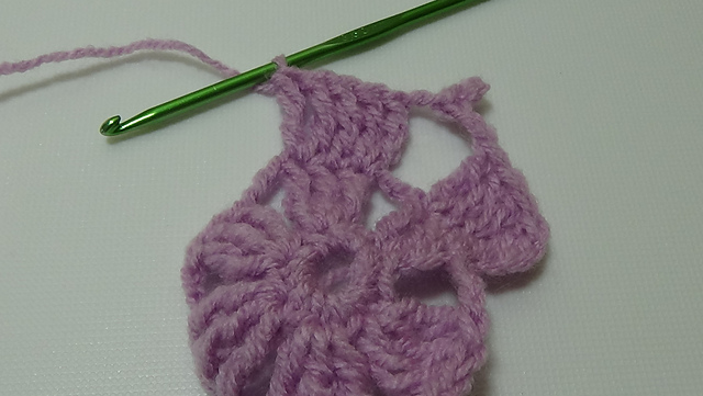 doily with hearts