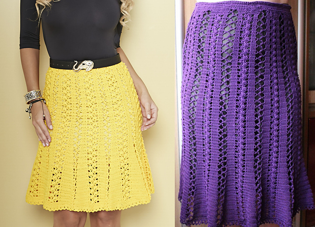 Elegant crochet skirt