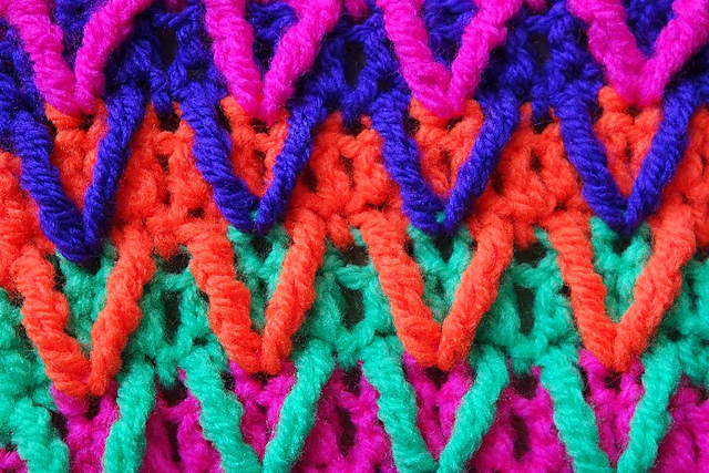 Repeating dropped stitches