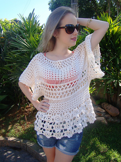 flowers blouse top