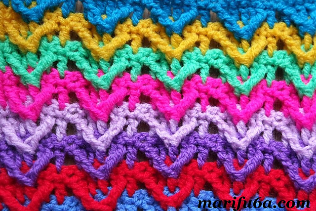 colorful waves blanket