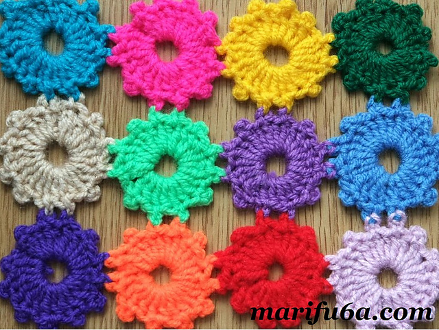 easy circle colorful blanket