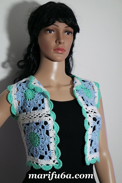 marine blue bolero