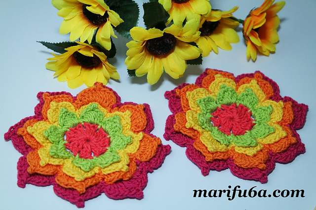 Lily flower  coaster