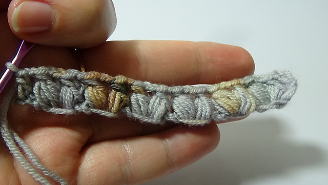 puff stitch scarf