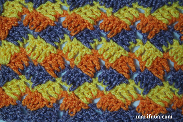 cross hatch stitch blanket