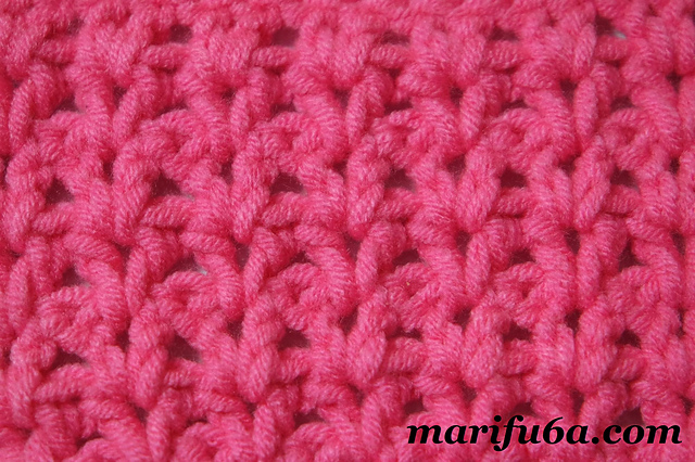 double crochet group stitch