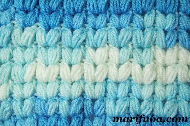 V puffs stitch