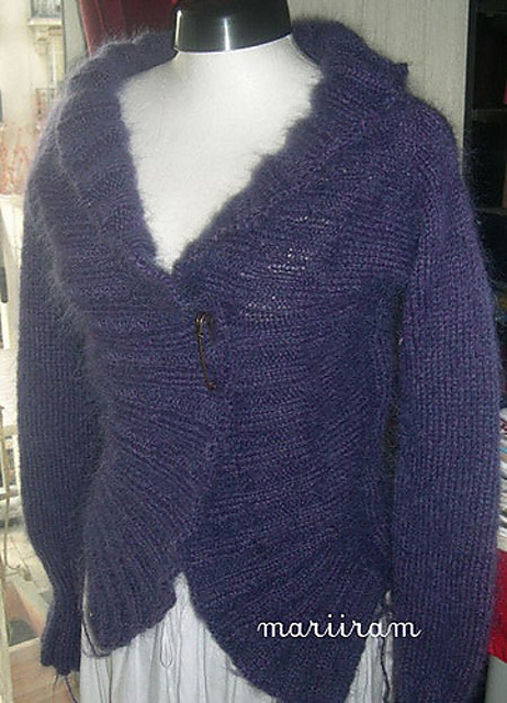 414 - Gilet col chale