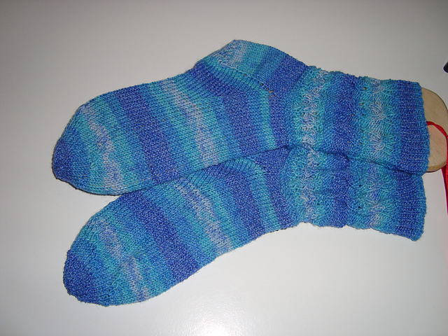 Deutschland - Socken mit Zopfmuster