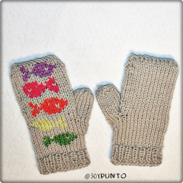 False Jaquard Mittens