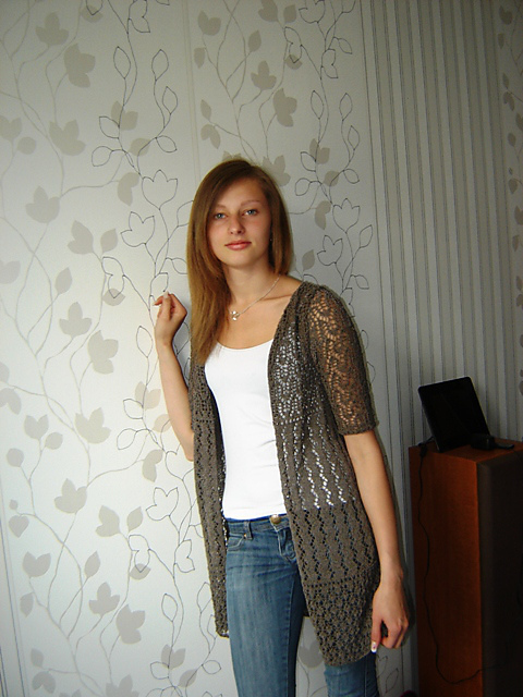# 20 Sommerjacke im Spitzenlook