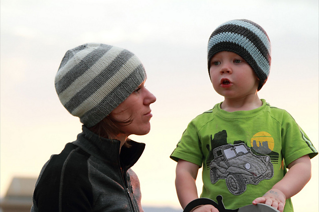 Knitted Hats for the Whole Family