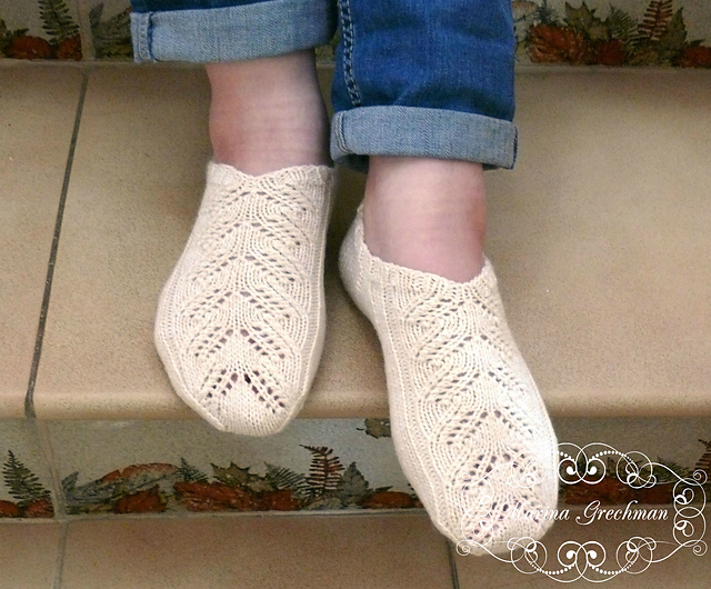 Slippers "Frosty pattern"