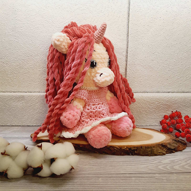 Unicorn doll and dress for her