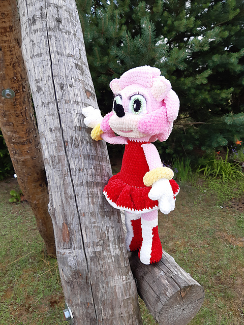Amy Rose the hedgehog sonic's girlfriend