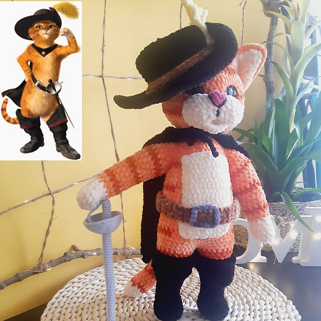 Cat from the cartoon Puss in Boots