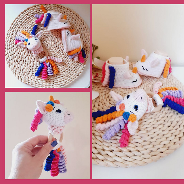 Rattle Unicorn and Booties