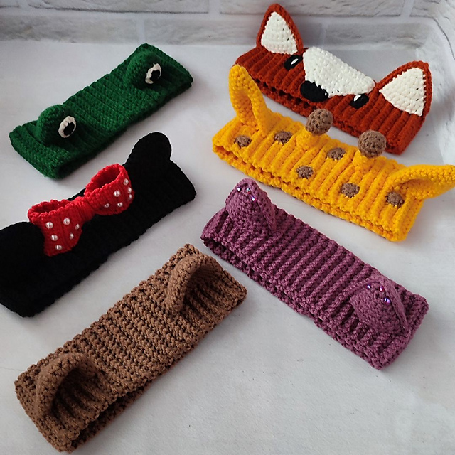 Headband, Ear Warmer, kitty ears headband