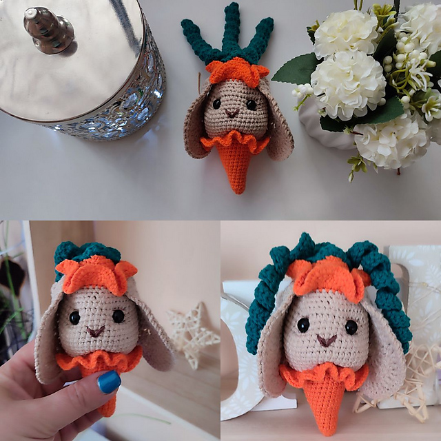 Bunny rattle baby toy