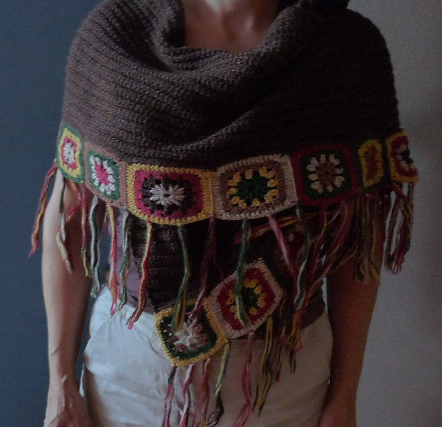 Warm Autumn colours Shawl