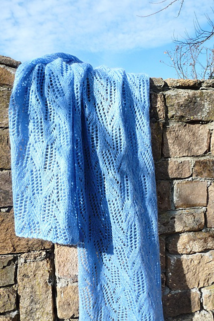 Forget-me-not shawl
