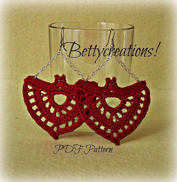 Crochet Half-Moon Earrings