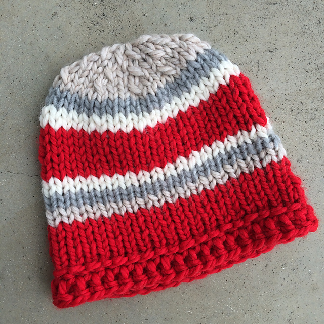 Simple Chunky Knit Hat