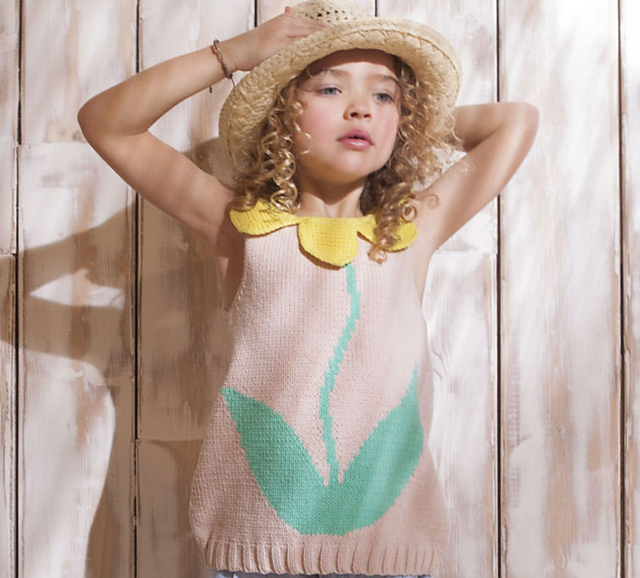 Top fleur enfant 581-T13-541