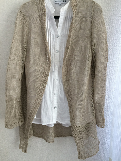 #17 Cardigan(引き揃え編み)