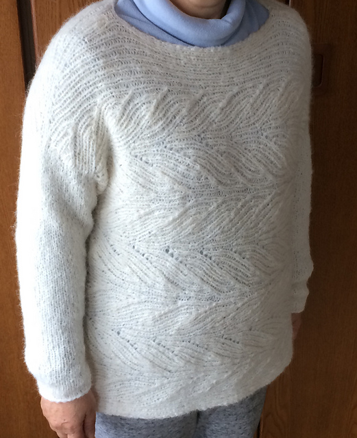 BR-12817 The Long-sleeves pull by Wide knitting