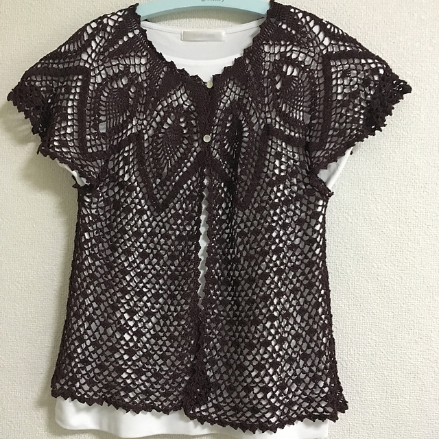 #16 Pineapple Yoke Cardigan