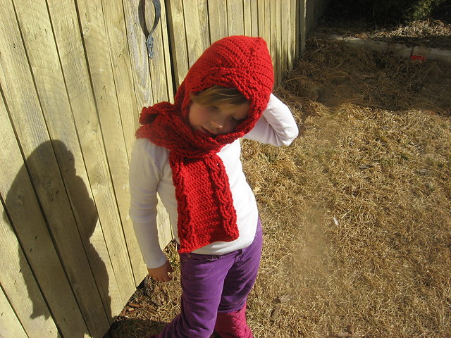Over the River Hooded Scarf