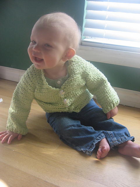 Seafoam Baby Cardigan