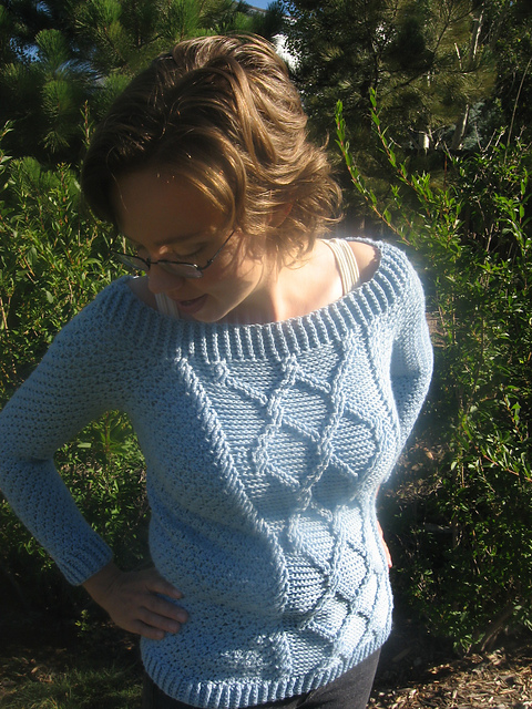 Twisted Trellis Sweater