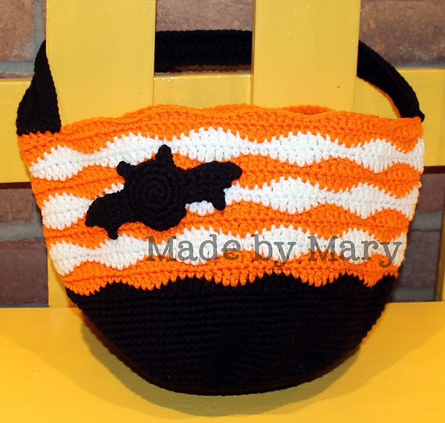 Striped Trick-or-Treat Bag