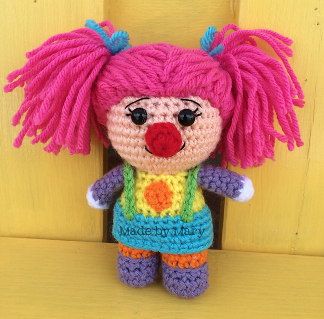 Clown Girl Mini Doll Amigurumi