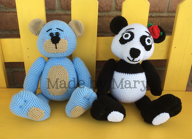 Panda and Bear Amigurumi